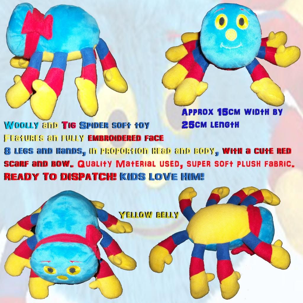 talking woolly spider toy