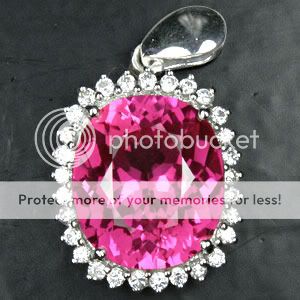 51.10 CT. PINK TOPAZ STERLING SILVER 925 PENDENT  