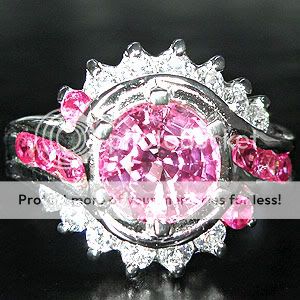 23.35 CT. PINK SAPPHIRE SILVER 925 RING  