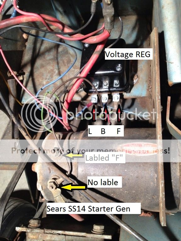 Sears SS14 Starter Generator Polarization etc ... lawn mower saftey switch wiring 