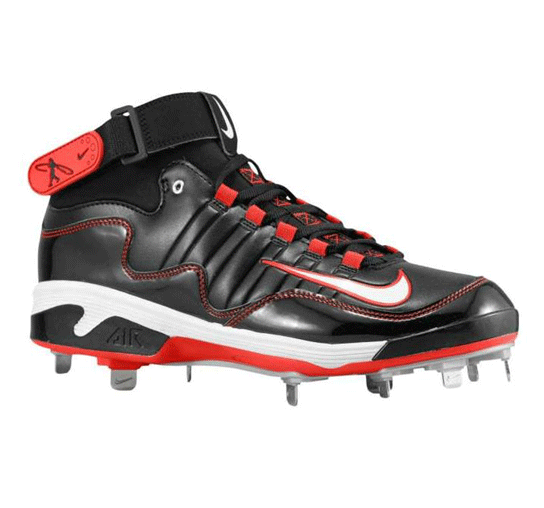 NEW Mens Nike Air SWINGMAN REMIX 2 Metal 3/4 Baseball Cleats Black Red ...