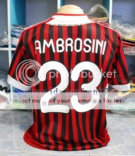 2012 AC MILAN home IBRAHIMOVIC, PATO, CASSANO, NESTA, INZAGHI, GATTUSO 