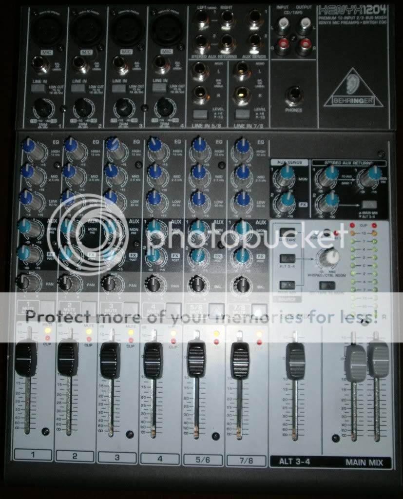 Behringer Xenyx 1204 Mixer Console 12 Input Mixer with Mic Preamps 