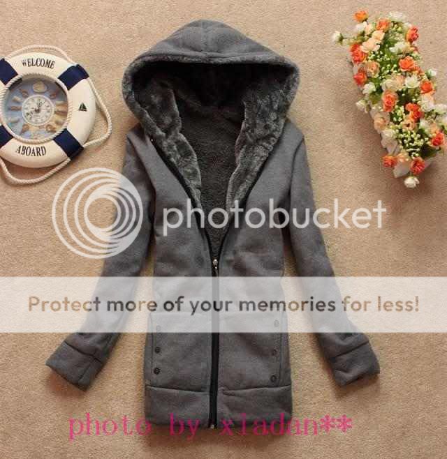 Women Fleece Jacket Warm Hoodies Outerwear Coats Casual  
