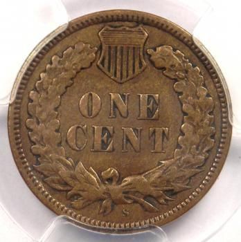 1909-s indian cent 1c - pcgs vf details - rare key date