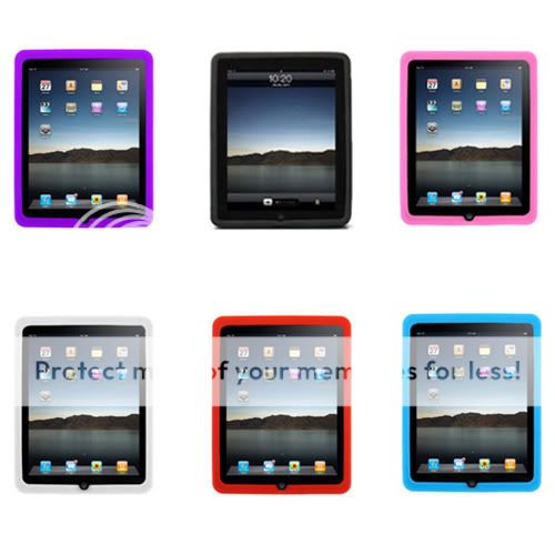 Silicone Skin Case Cover Protector 4 Apple i Pad Table  