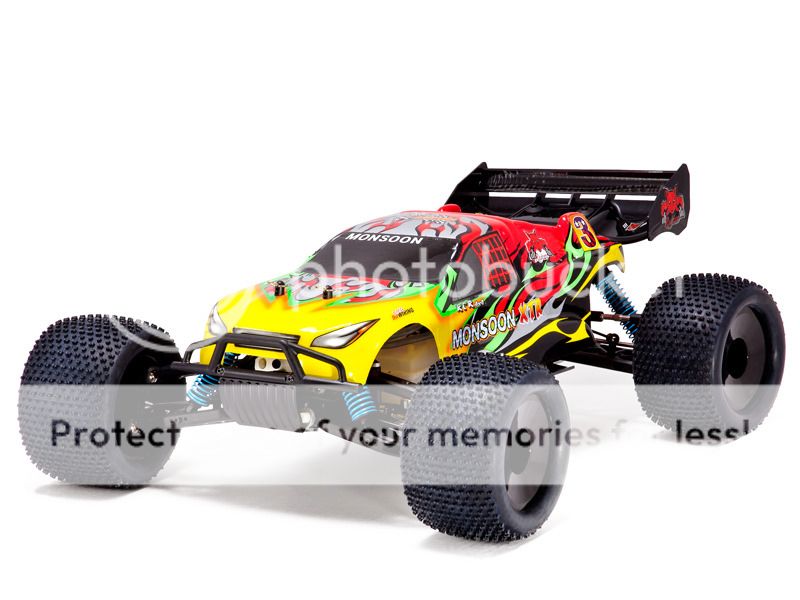   Racing 1/8 Scale Off Road Monsoon XTR Nitro 4x4 Truggy 2.4ghz RTR