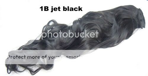 1PCS Wavy Curly Clip On Hair Extensions 4 Color Available Good Quality 