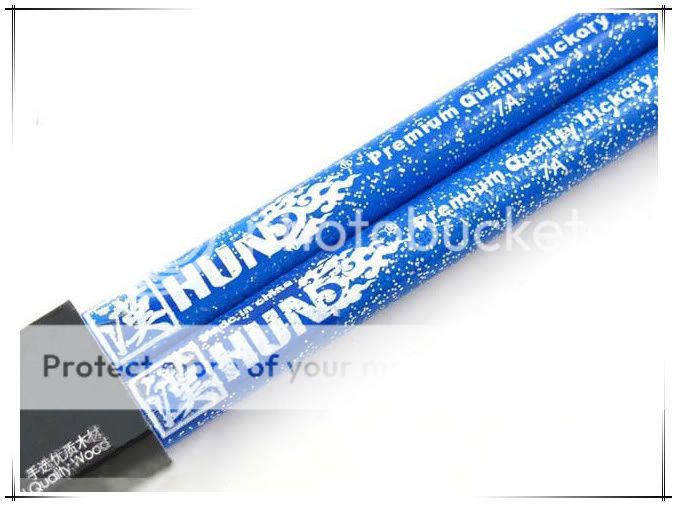 Hum Profession Stage DrumSticks 7A BLUE Cover Rockband PS2/PS3/Xbox360 