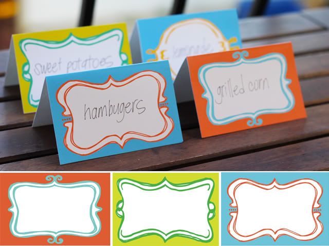 summer free printables label