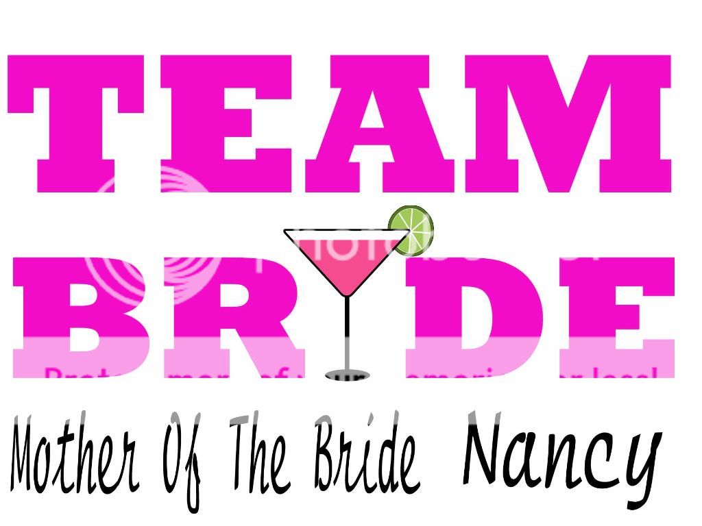 TEAM BRIDE MOTHER OF THE BRIDE T SHIRT  