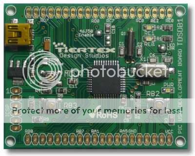   allowing for the board to be mounted onstrip board or breadboard