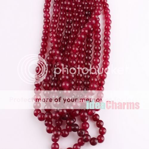 wholesale 65 Pcs Malay Jade Round Quartz European Charms Loose Beads 