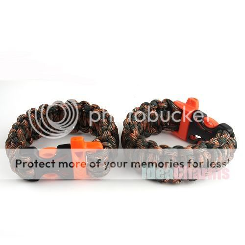 Newest Paracord camping survival European Multifunctional bracelet 