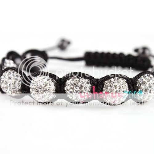 Diamond Bracelet Bejewelled Ball Beads 10mm P2116  