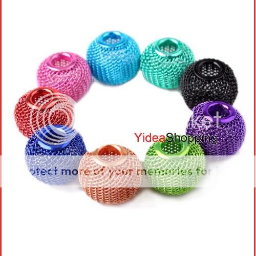 Jewelry DIY Colorful Iron Wire Charms European Beads Fit Bracelets 14 