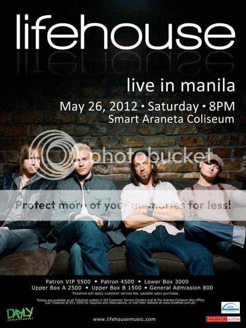 Life House live in Manila this May