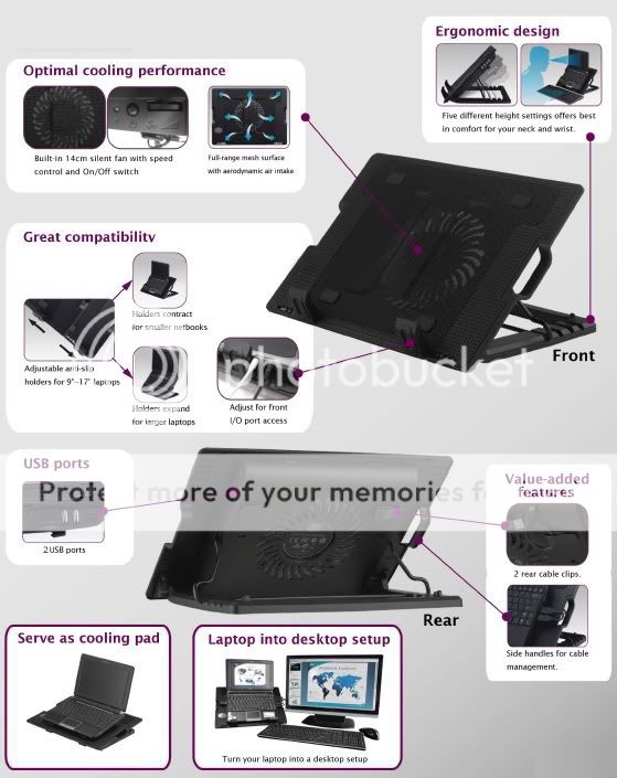 Laptop Stand & Cooling Pad price in Pakistan at Symbios.PK