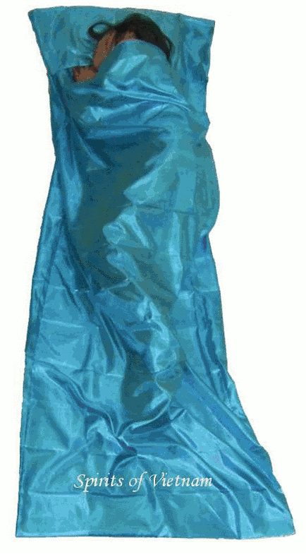 Single Silk Liner Sleeping Bag   Travel sack 20 Colors